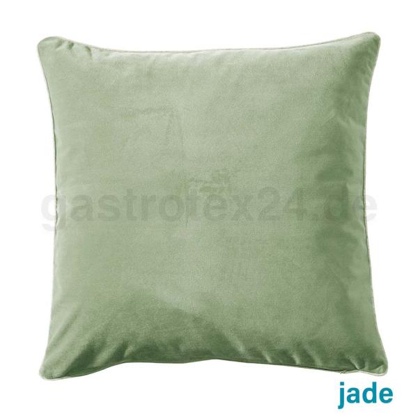 Dekokissen  Melva Velour Farbe jade